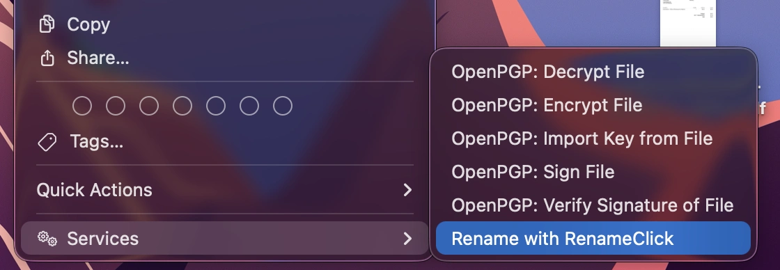 Context Menu